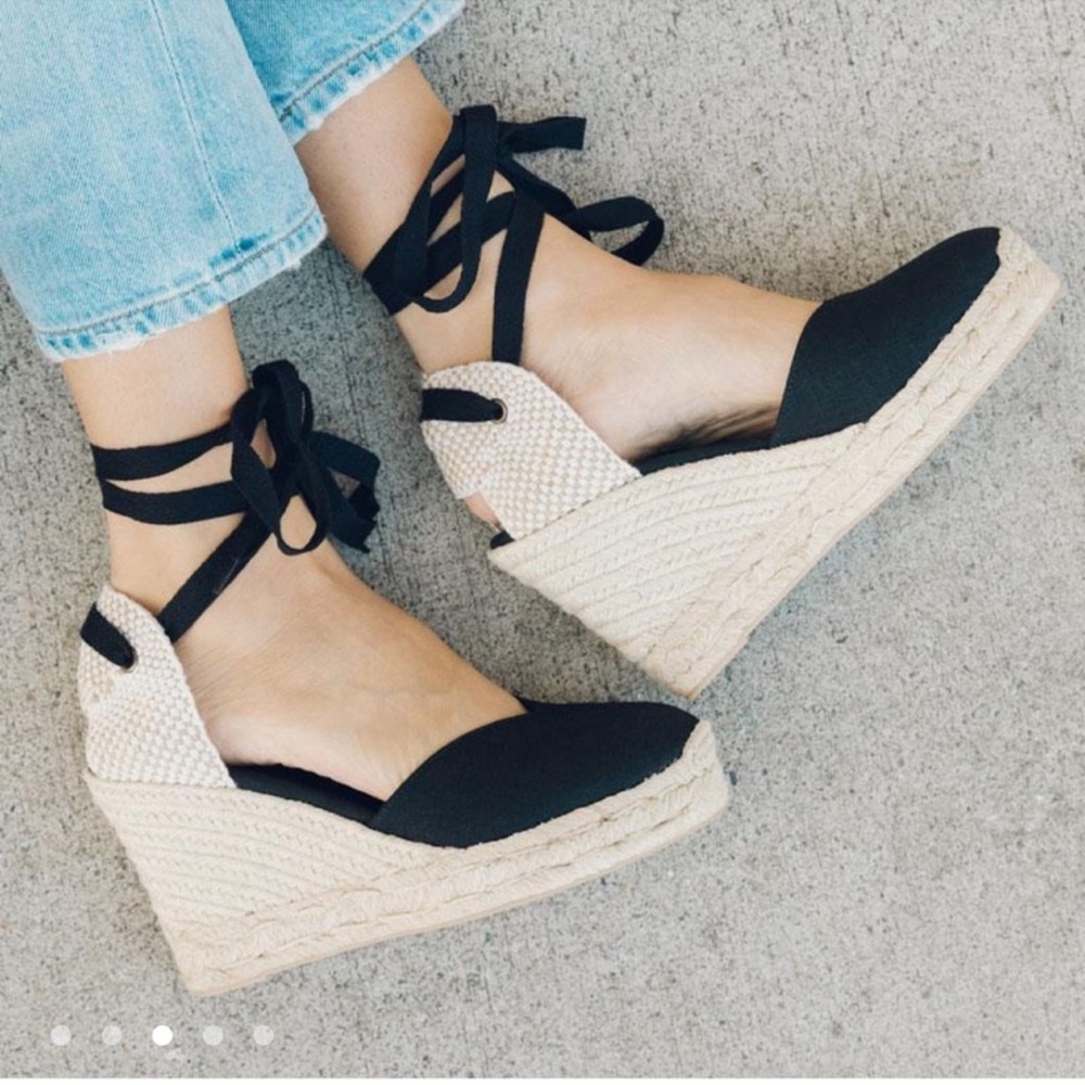 Soludos Mallorca Wedge Sandals Sz 6 brand new